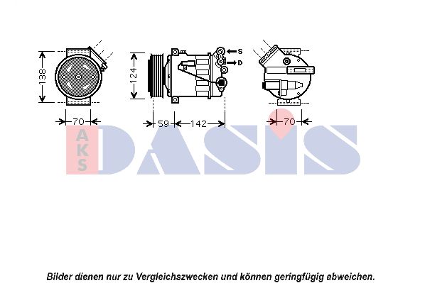 AKS DASIS Kompressori, ilmastointilaite 850393N